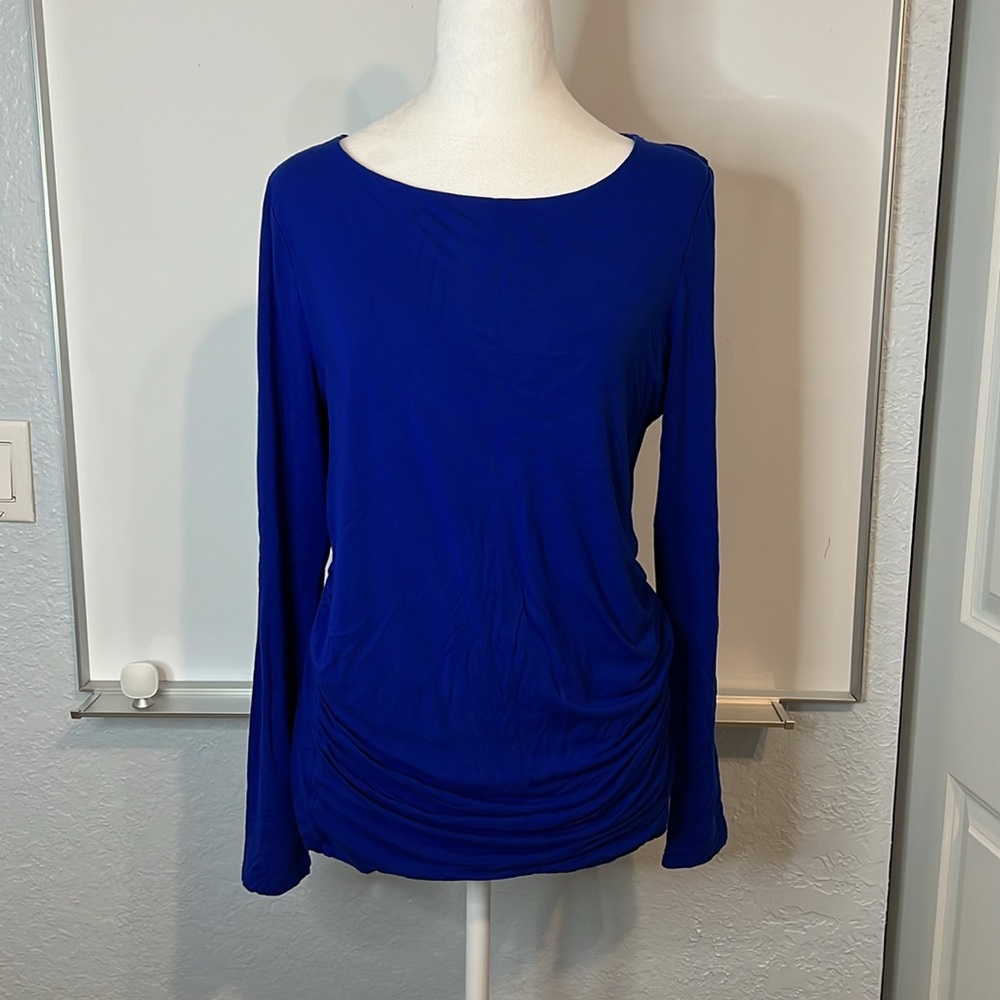 Talbots Knit Top Tunic Size Medium M Blue